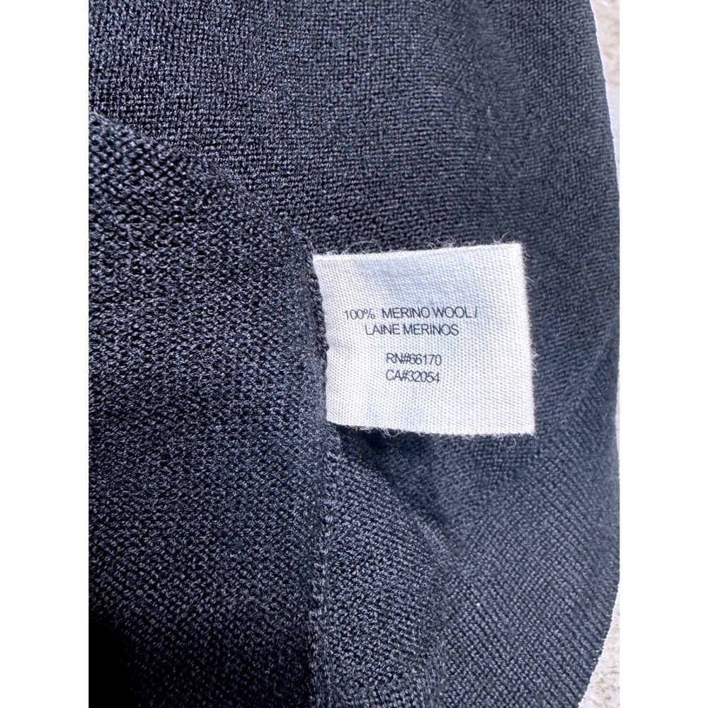 Girls from Savoy Sweater Dress Womens Small 100% Merino Wool Black Bel wimsigoth - Picture 6 of 7